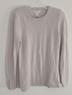 Adrienne Vittadini Creme 100% Cashmere Sweater